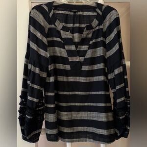 Who What Wear long sleeve v neck blouse